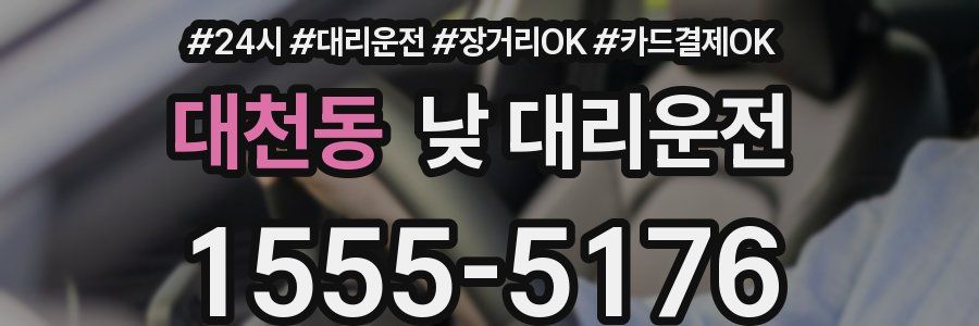 대천동 낮 대리운전