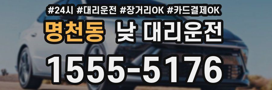 명천동 낮 대리운전