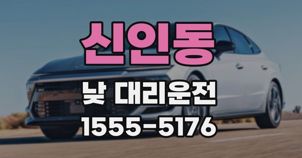 신인동 낮 대리운전