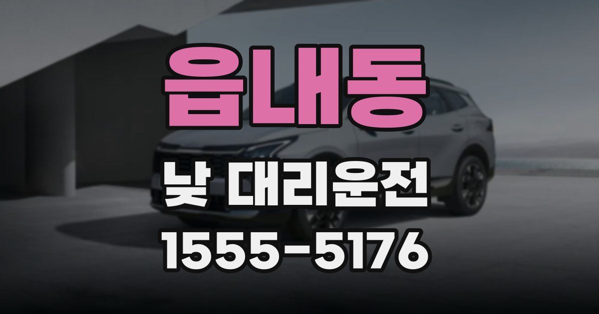 읍내동 낮 대리운전