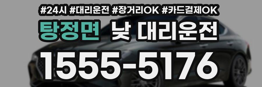 탕정면 낮 대리운전