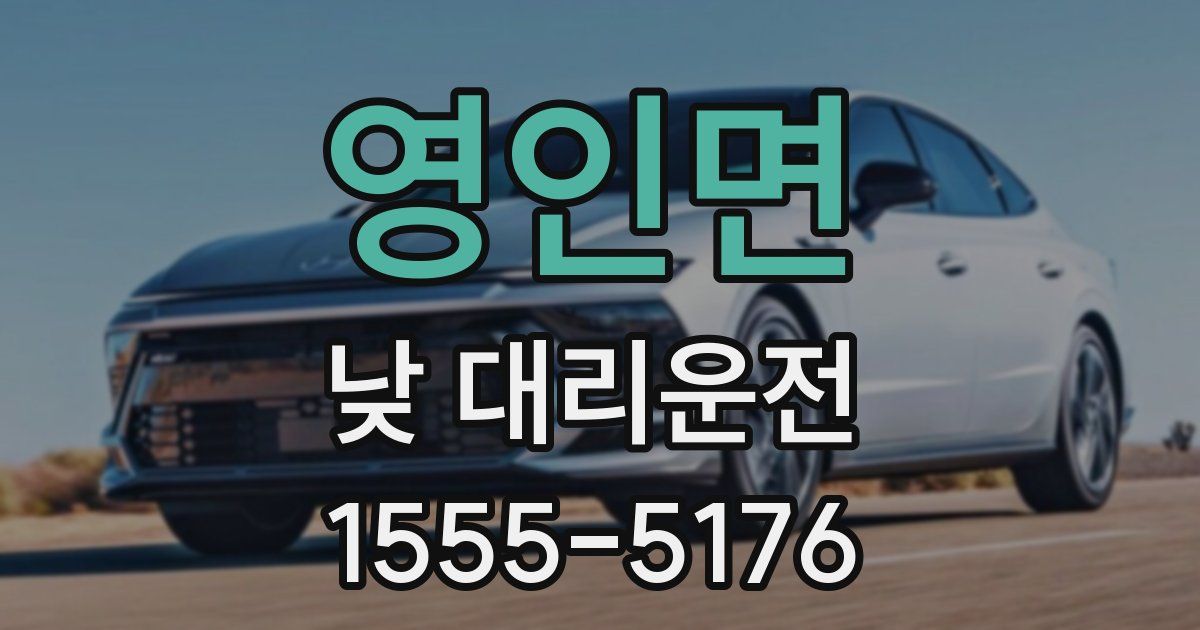 영인면 낮 대리운전