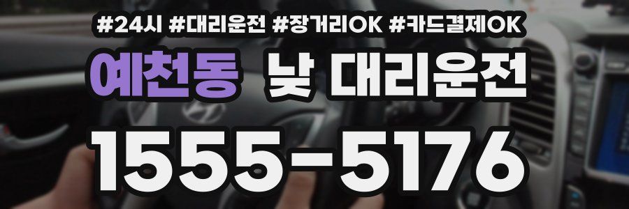 예천동 낮 대리운전