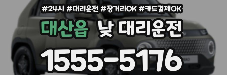 대산읍 낮 대리운전