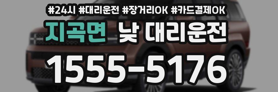 지곡면 낮 대리운전