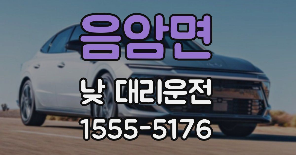 음암면 낮 대리운전