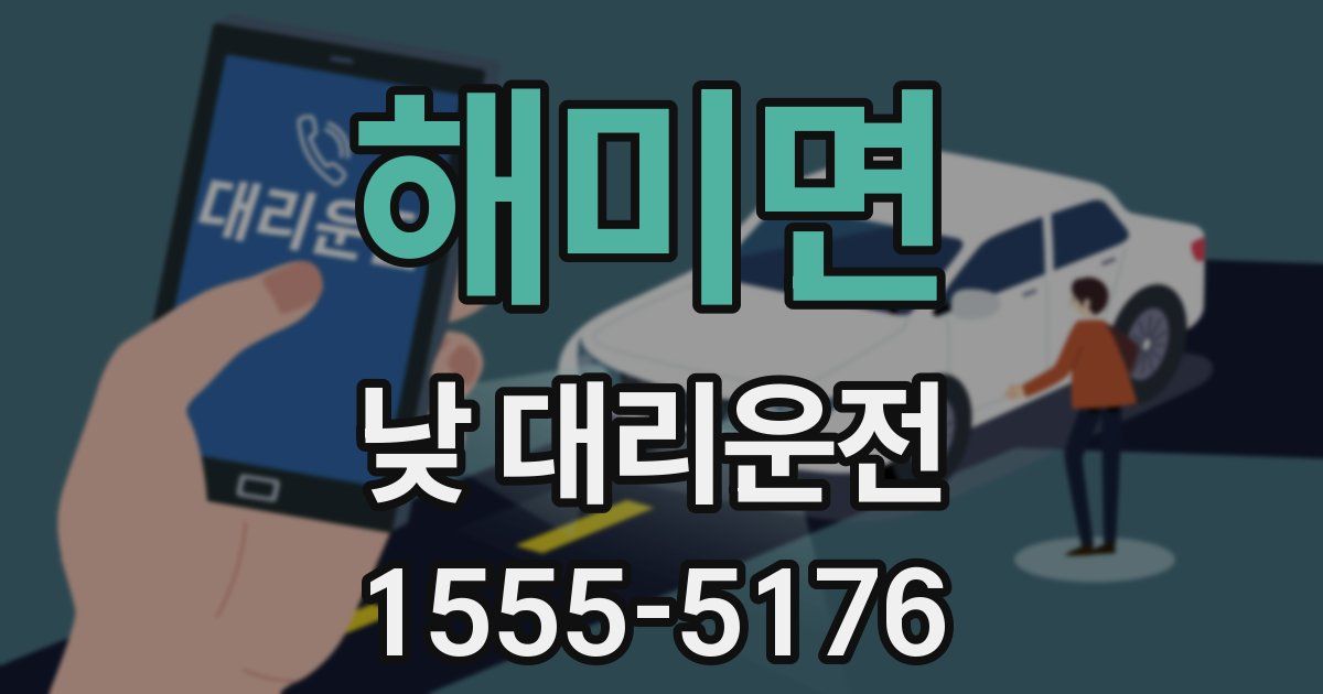 해미면 낮 대리운전