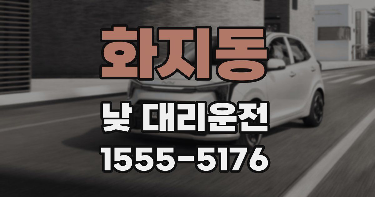 화지동 낮 대리운전