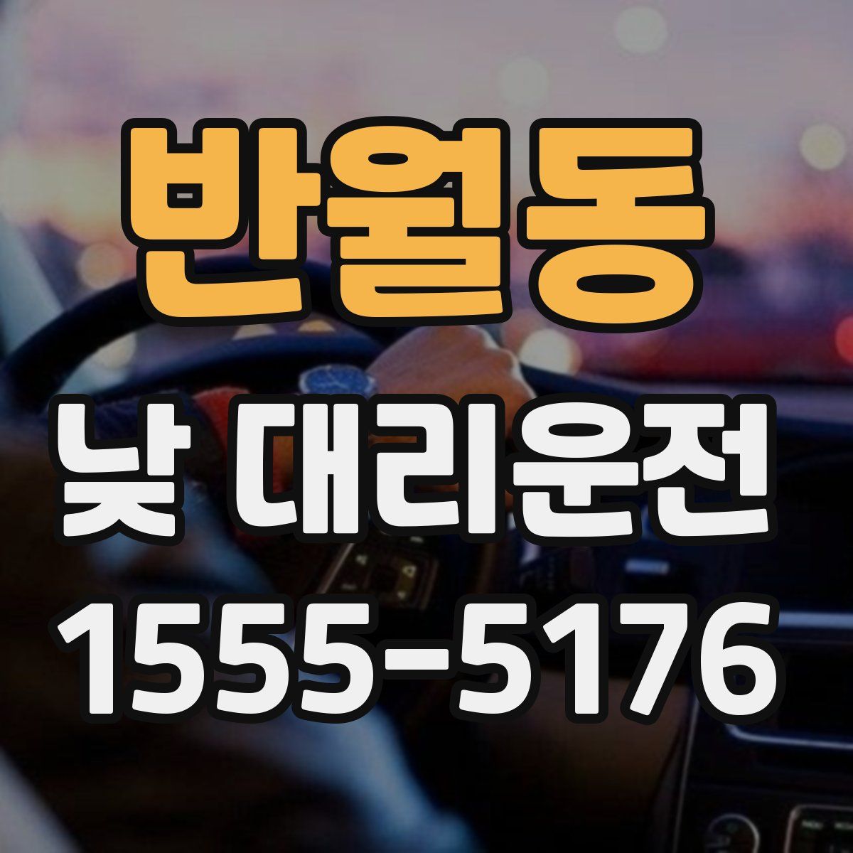 반월동 낮 대리운전