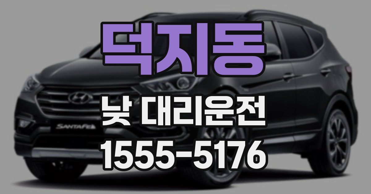 덕지동 낮 대리운전