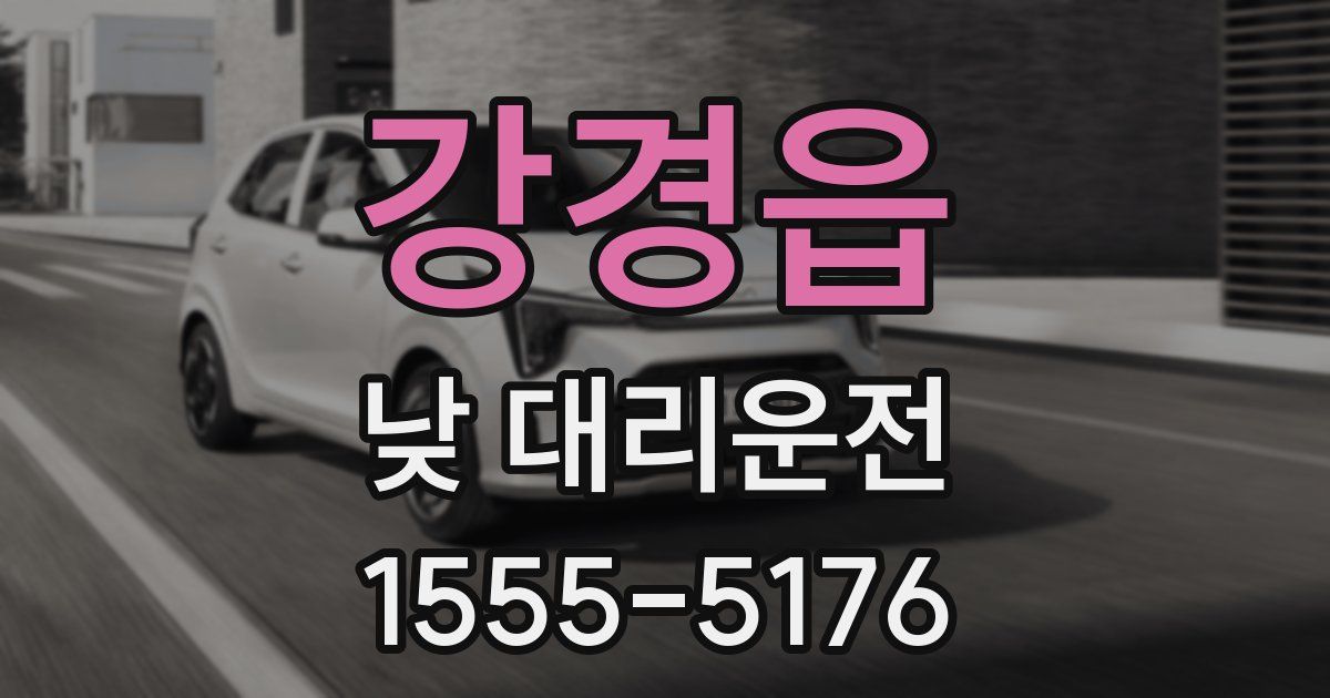 강경읍 낮 대리운전