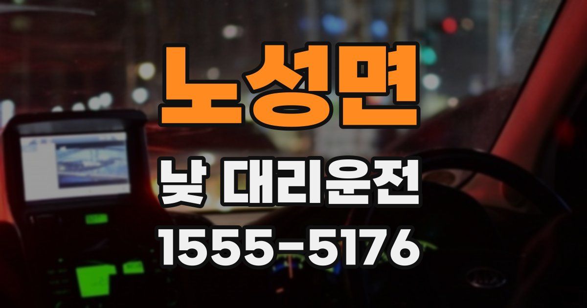 노성면 낮 대리운전