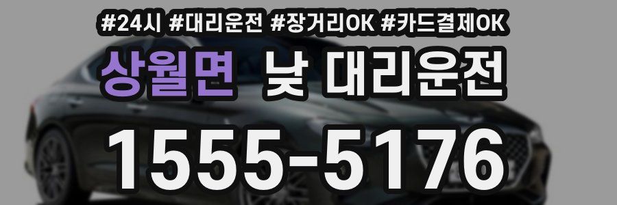 상월면 낮 대리운전