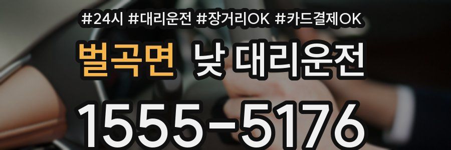 벌곡면 낮 대리운전