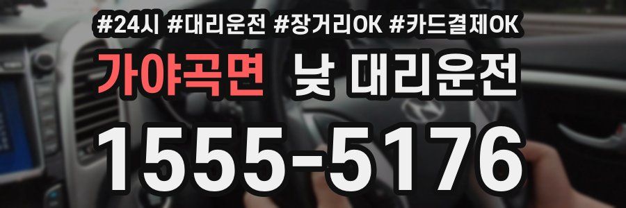가야곡면 낮 대리운전