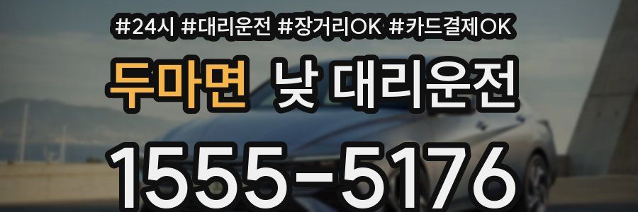 두마면 낮 대리운전