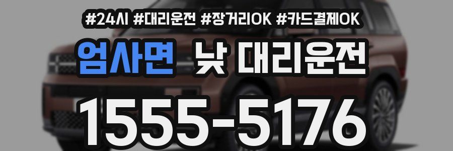 엄사면 낮 대리운전