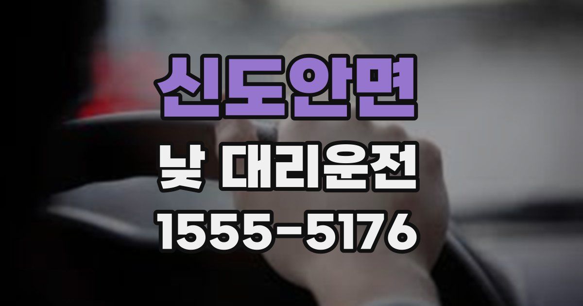 신도안면 낮 대리운전