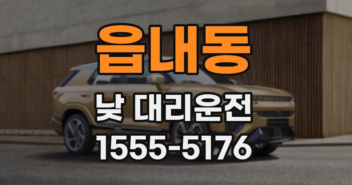 읍내동 낮 대리운전