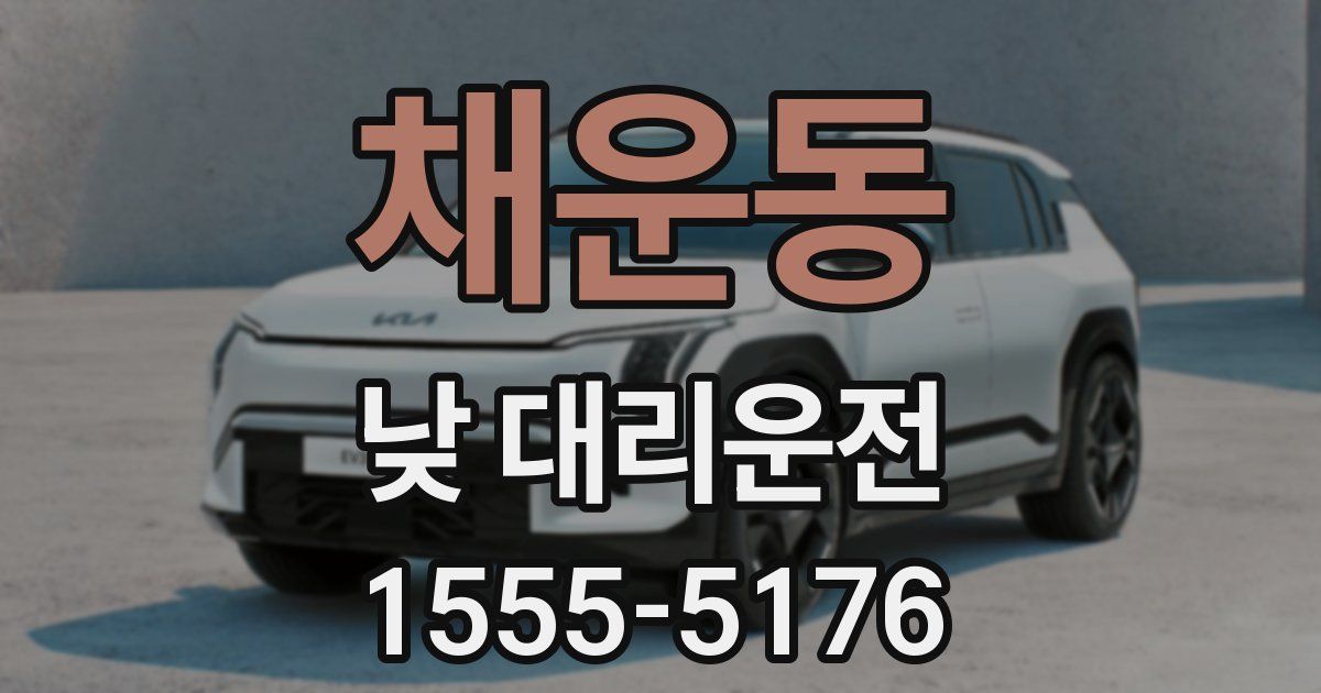 채운동 낮 대리운전