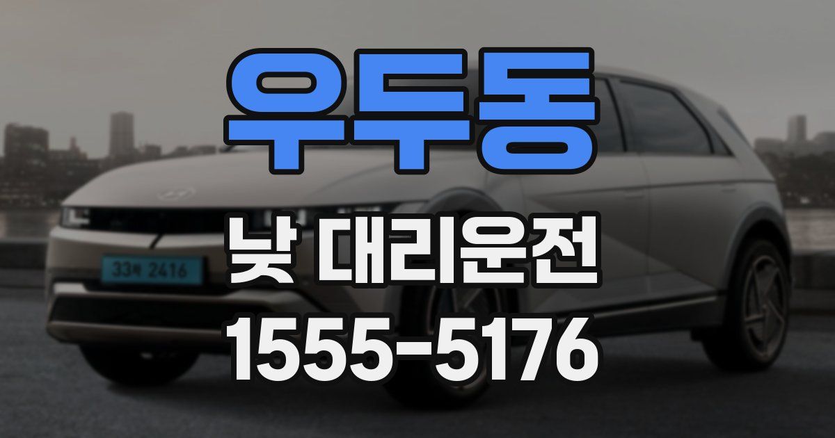 우두동 낮 대리운전
