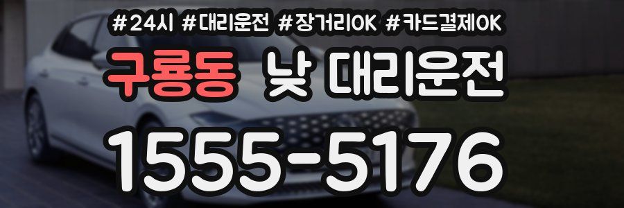 구룡동 낮 대리운전