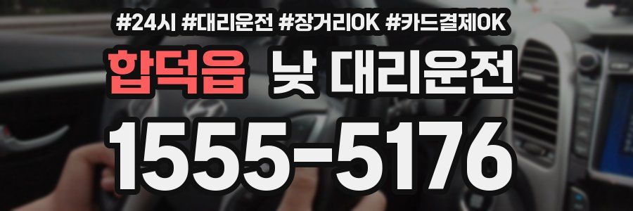 합덕읍 낮 대리운전