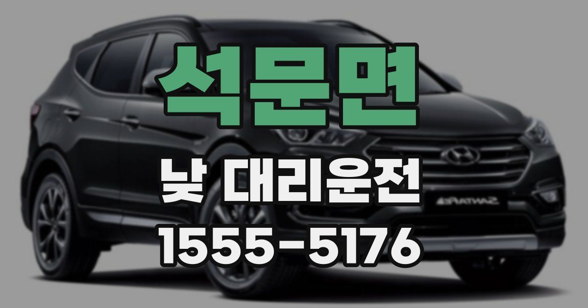 석문면 낮 대리운전