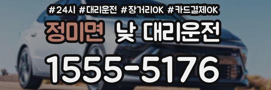정미면 낮 대리운전