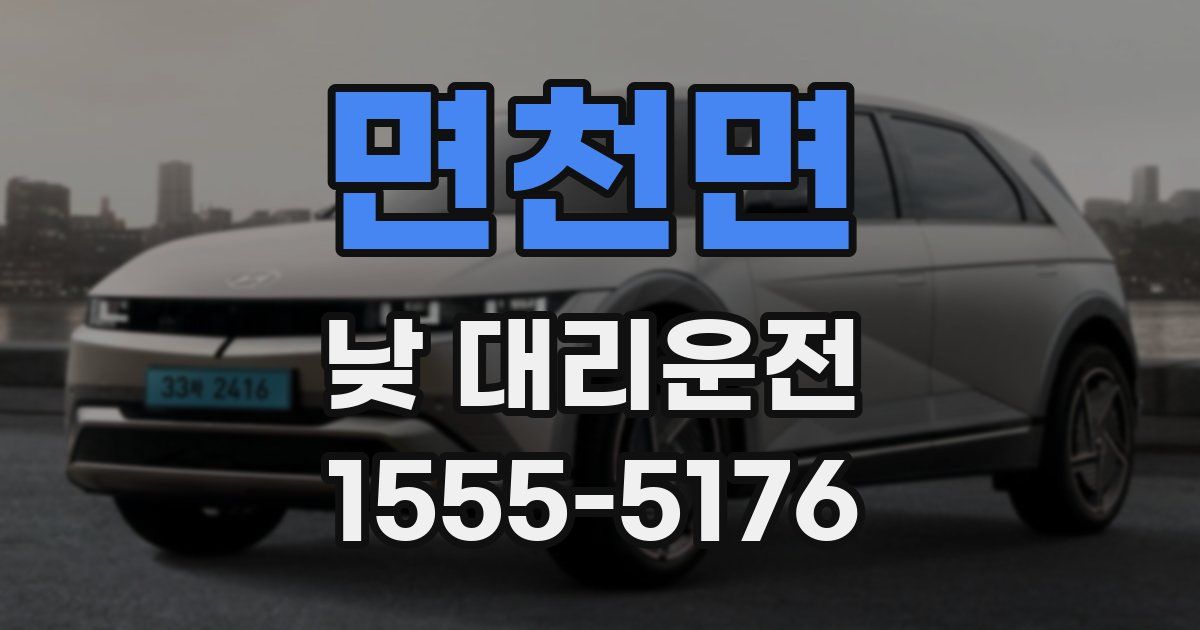 면천면 낮 대리운전