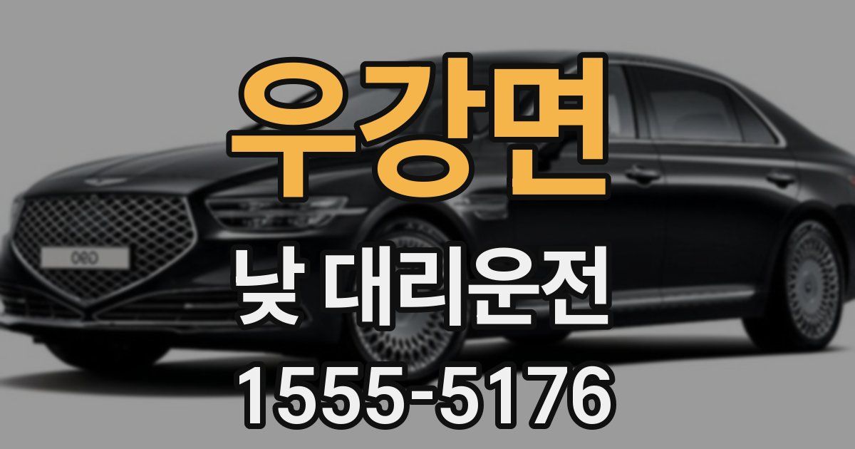 우강면 낮 대리운전