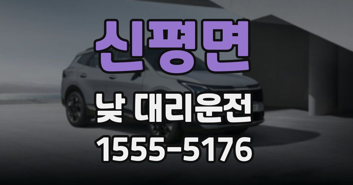 신평면 낮 대리운전
