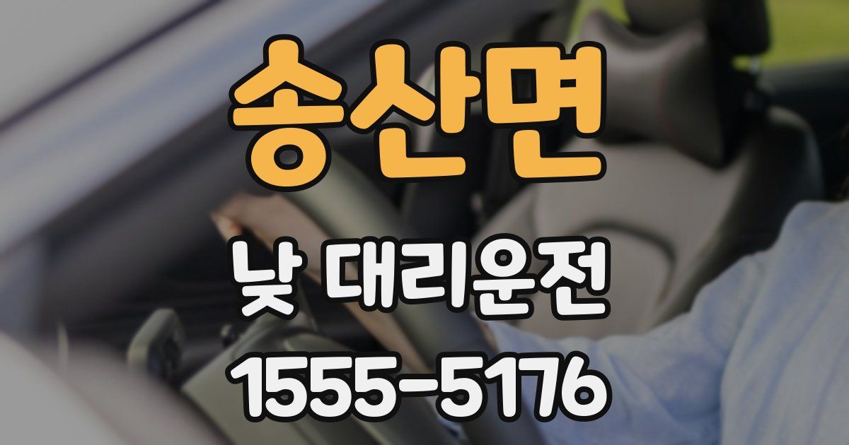 송산면 낮 대리운전
