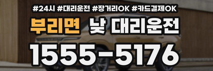 부리면 낮 대리운전