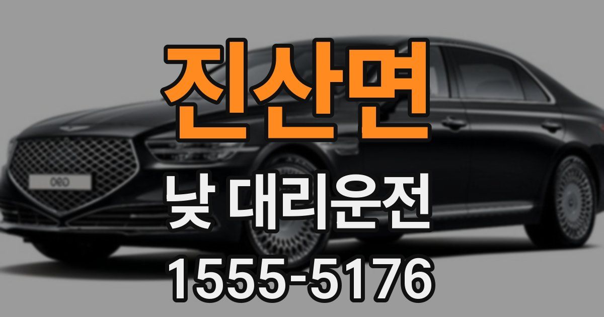 진산면 낮 대리운전