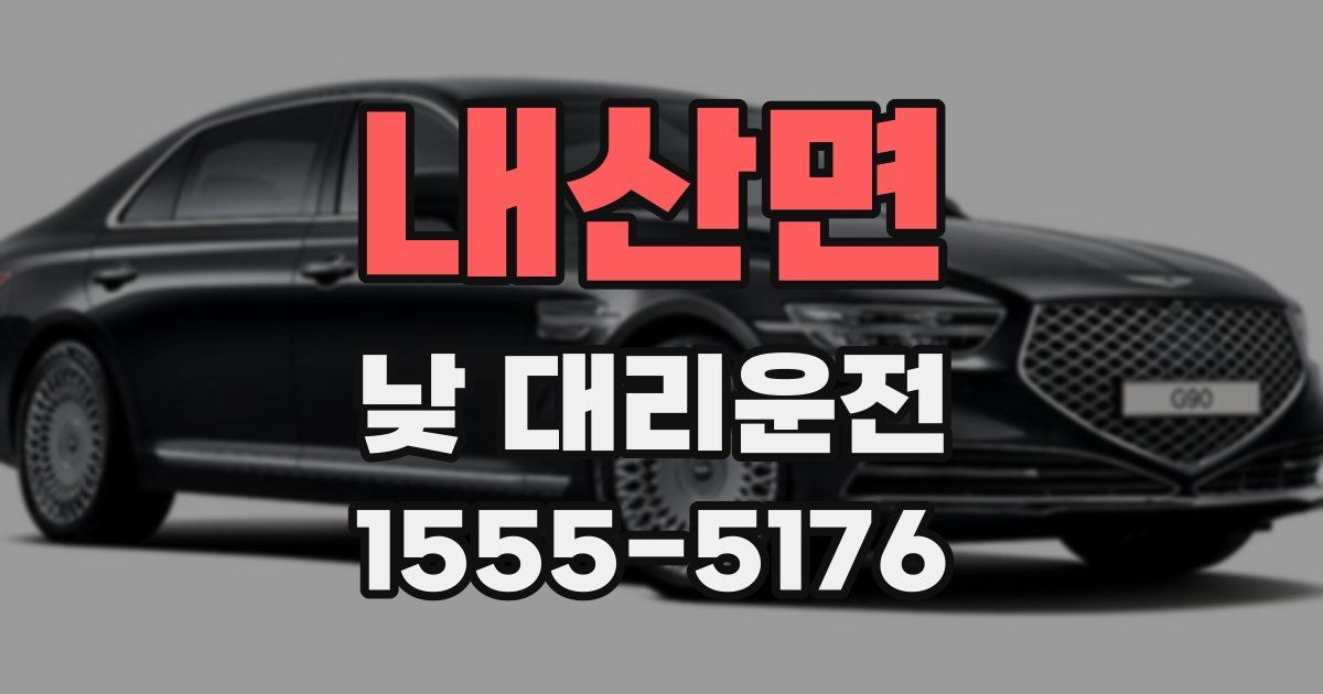 내산면 낮 대리운전