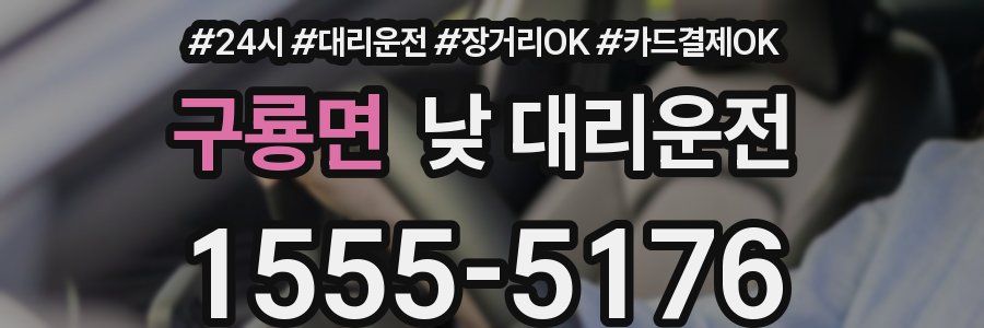 구룡면 낮 대리운전