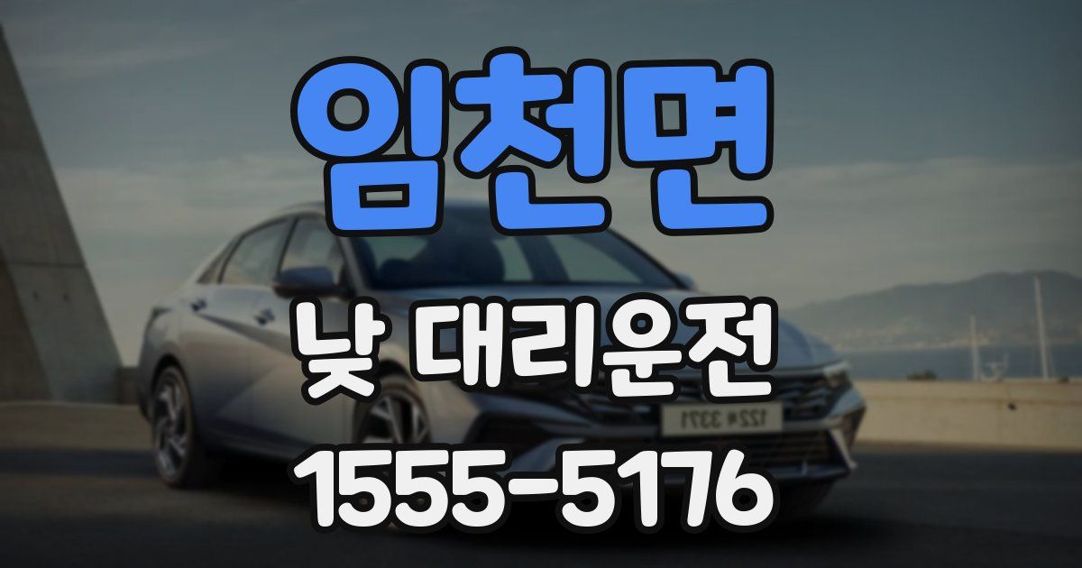 임천면 낮 대리운전
