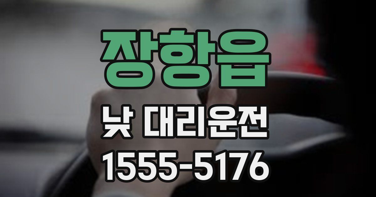 장항읍 낮 대리운전