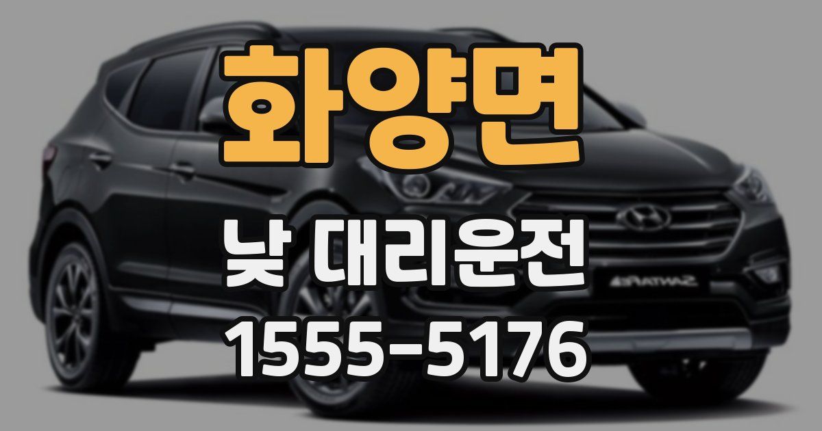 화양면 낮 대리운전
