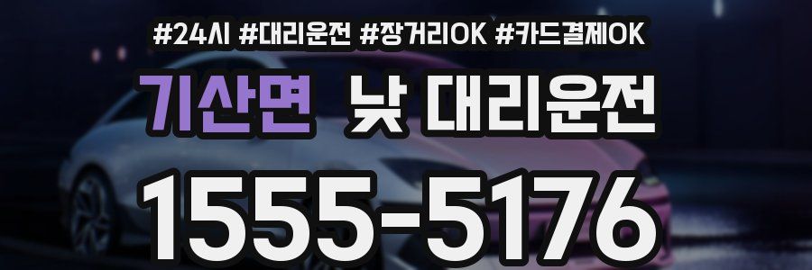 기산면 낮 대리운전