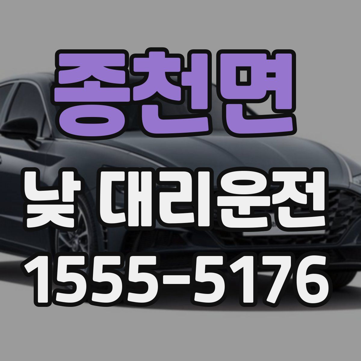 종천면 낮 대리운전