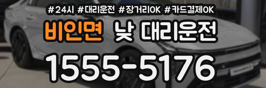 비인면 낮 대리운전