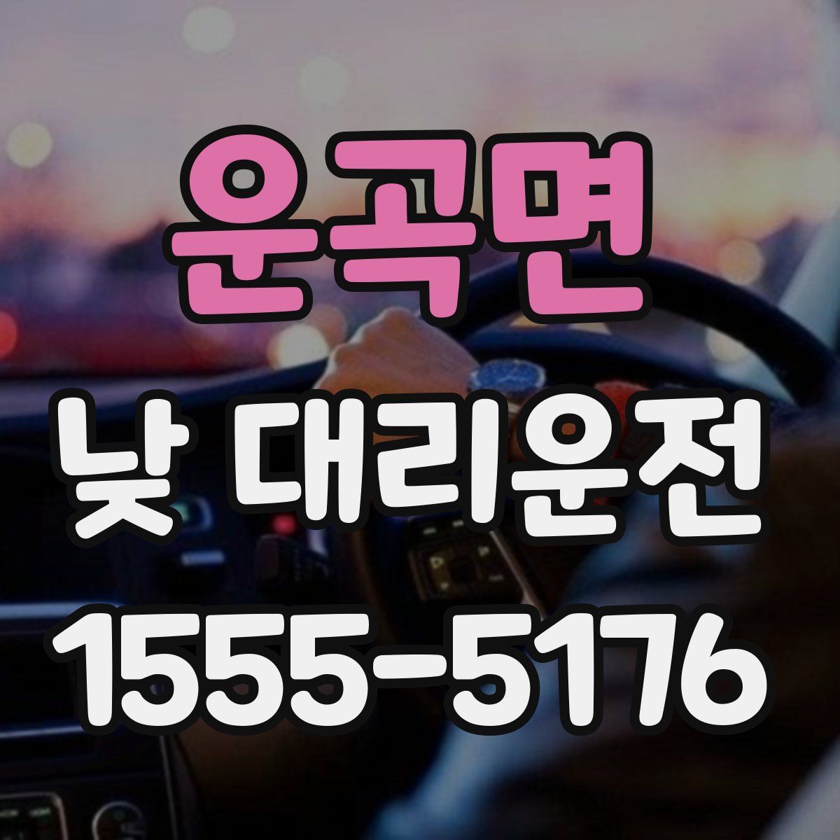 운곡면 낮 대리운전