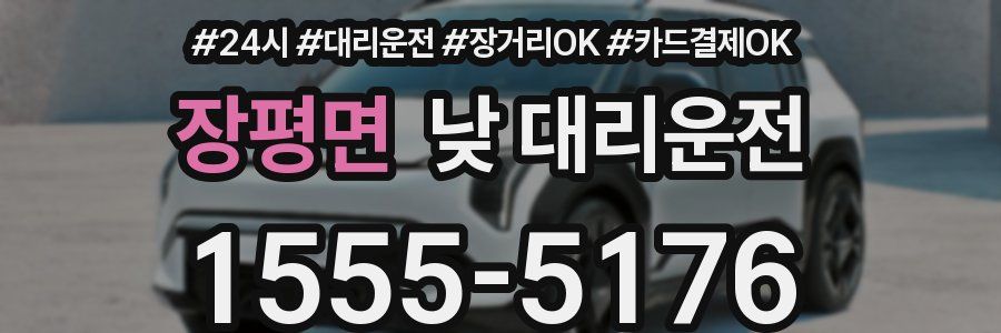 장평면 낮 대리운전