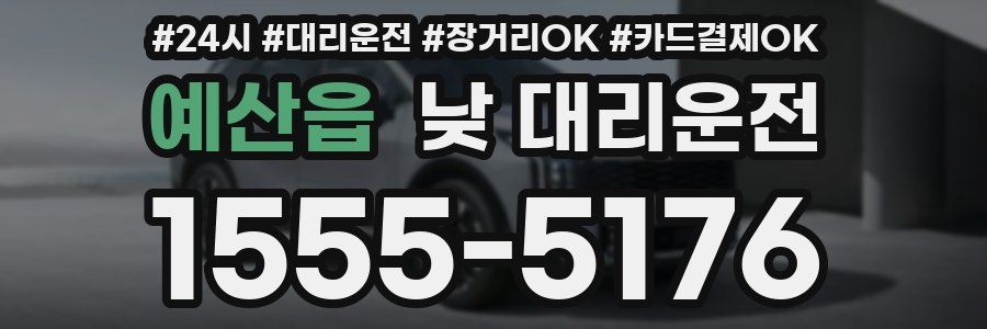 예산읍 낮 대리운전