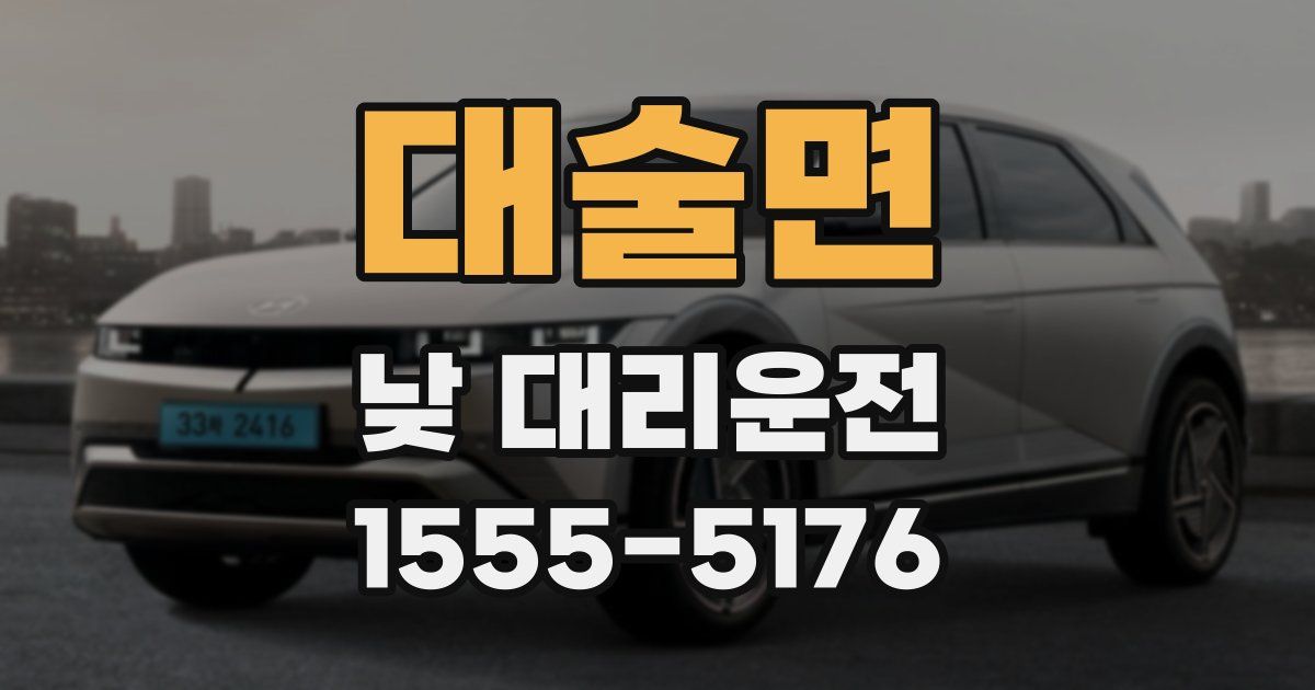 대술면 낮 대리운전