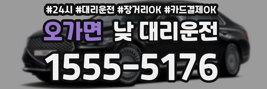 오가면 낮 대리운전