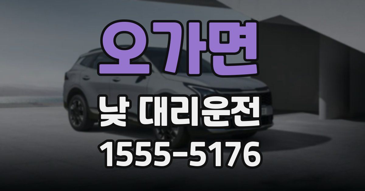 오가면 낮 대리운전