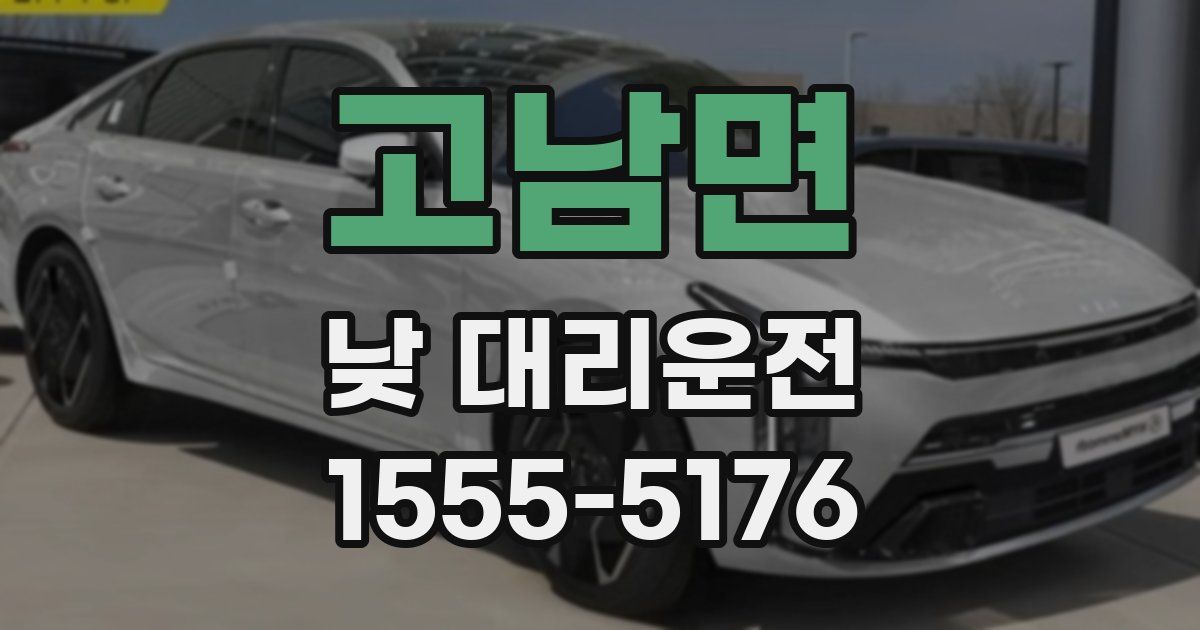 고남면 낮 대리운전